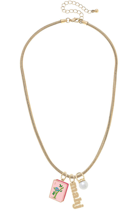 Mahjong Charm Necklace