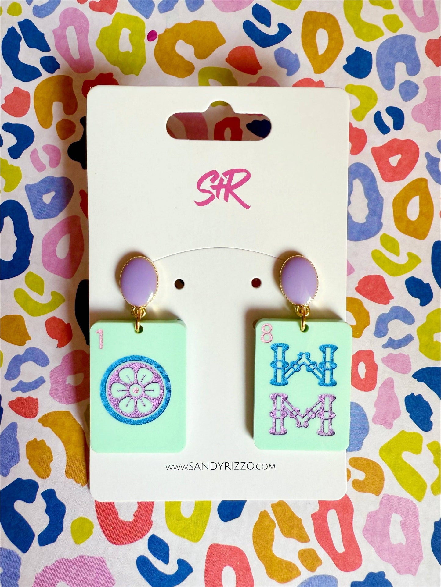 Mint Mahjong Earrings