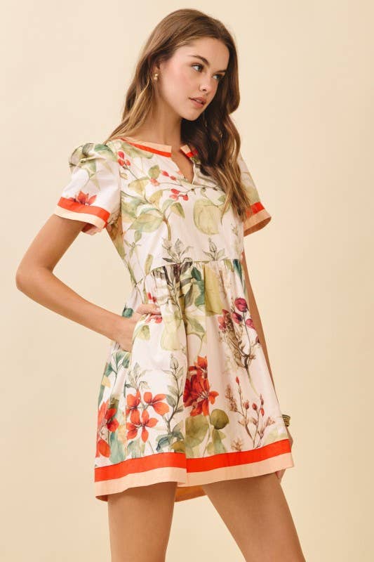 Fall Floral Dress