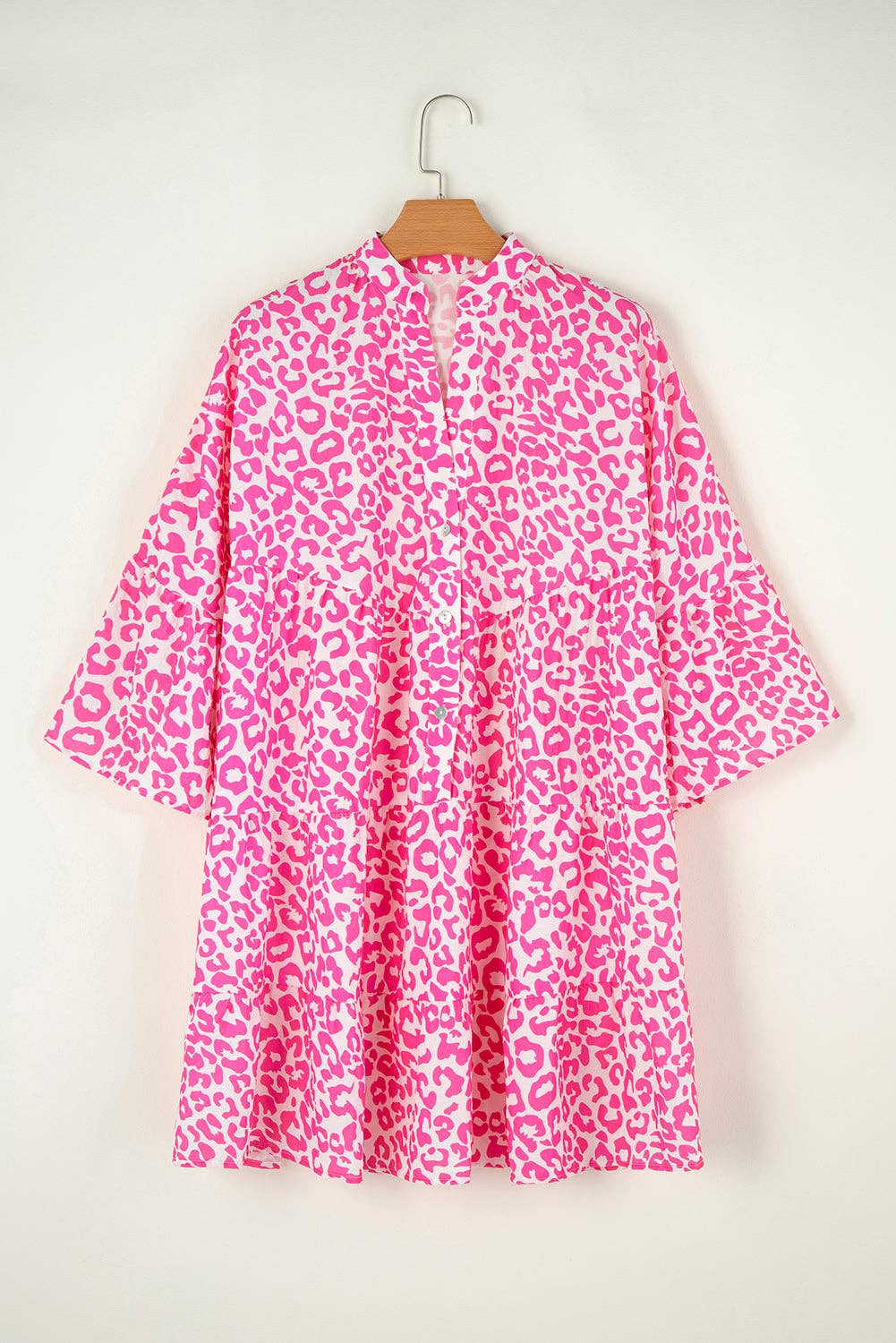 Curvy Collection Pink Leopard Dress
