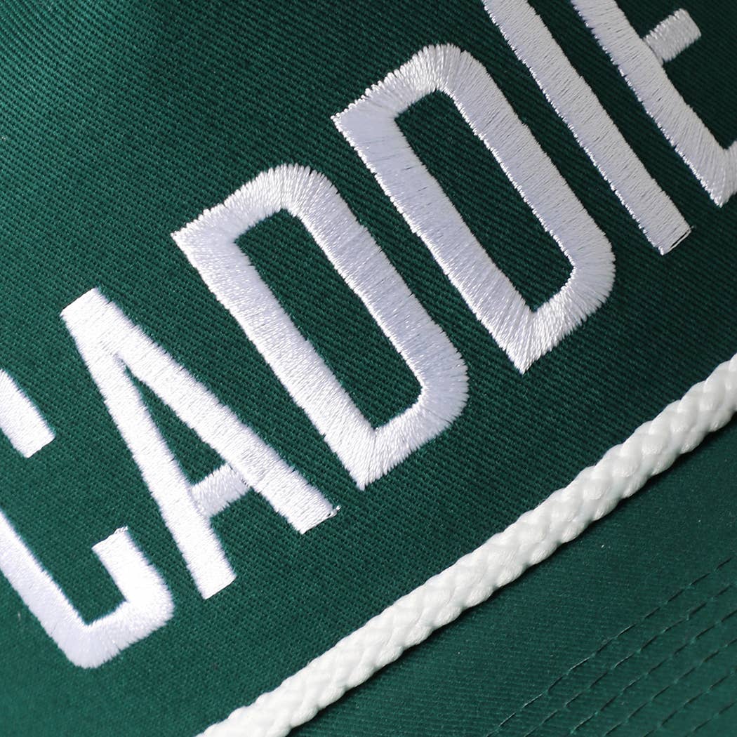 CADDIE Embroidered Two-Tone Rope Trucker Hat
