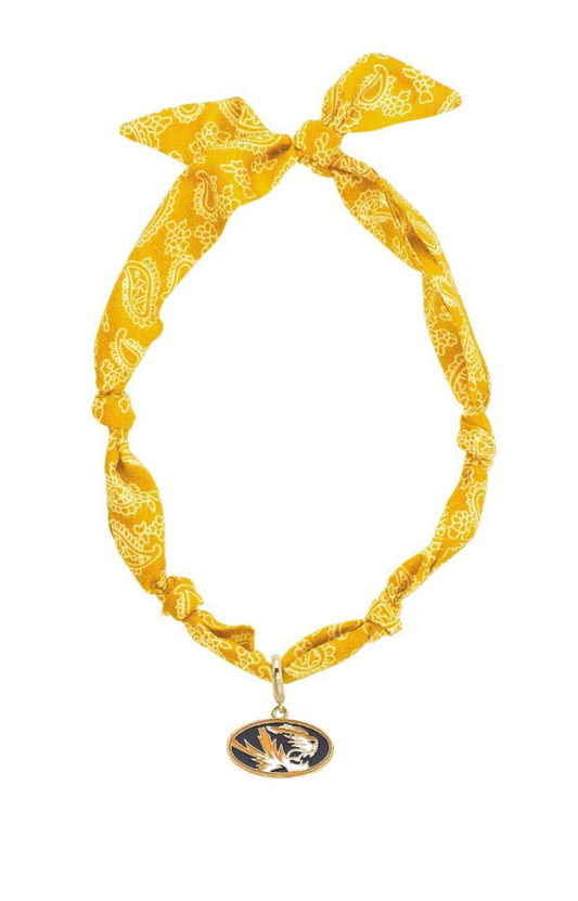 Missouri Tigers Logo Bandana Scarf Necklace