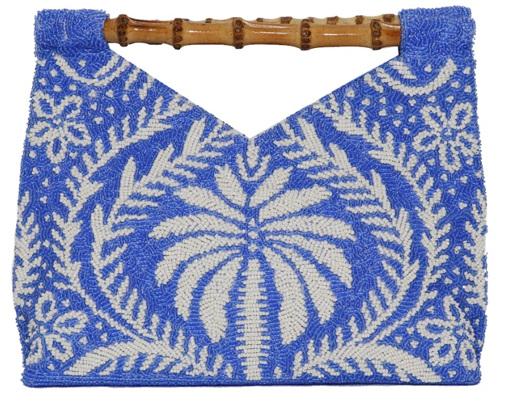 Dk Ink cut-out bamboo handle bag