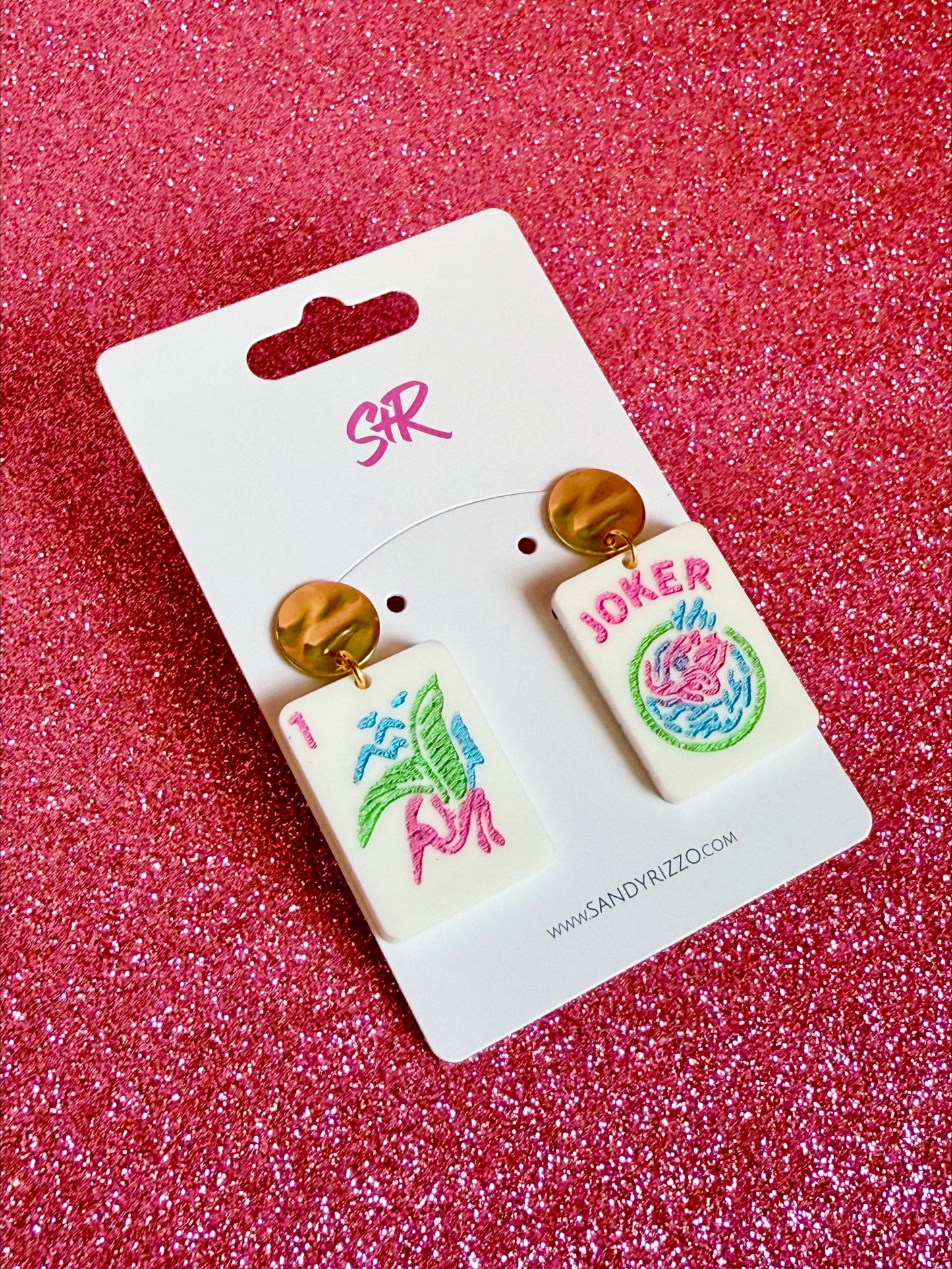 Mahjong Earrings