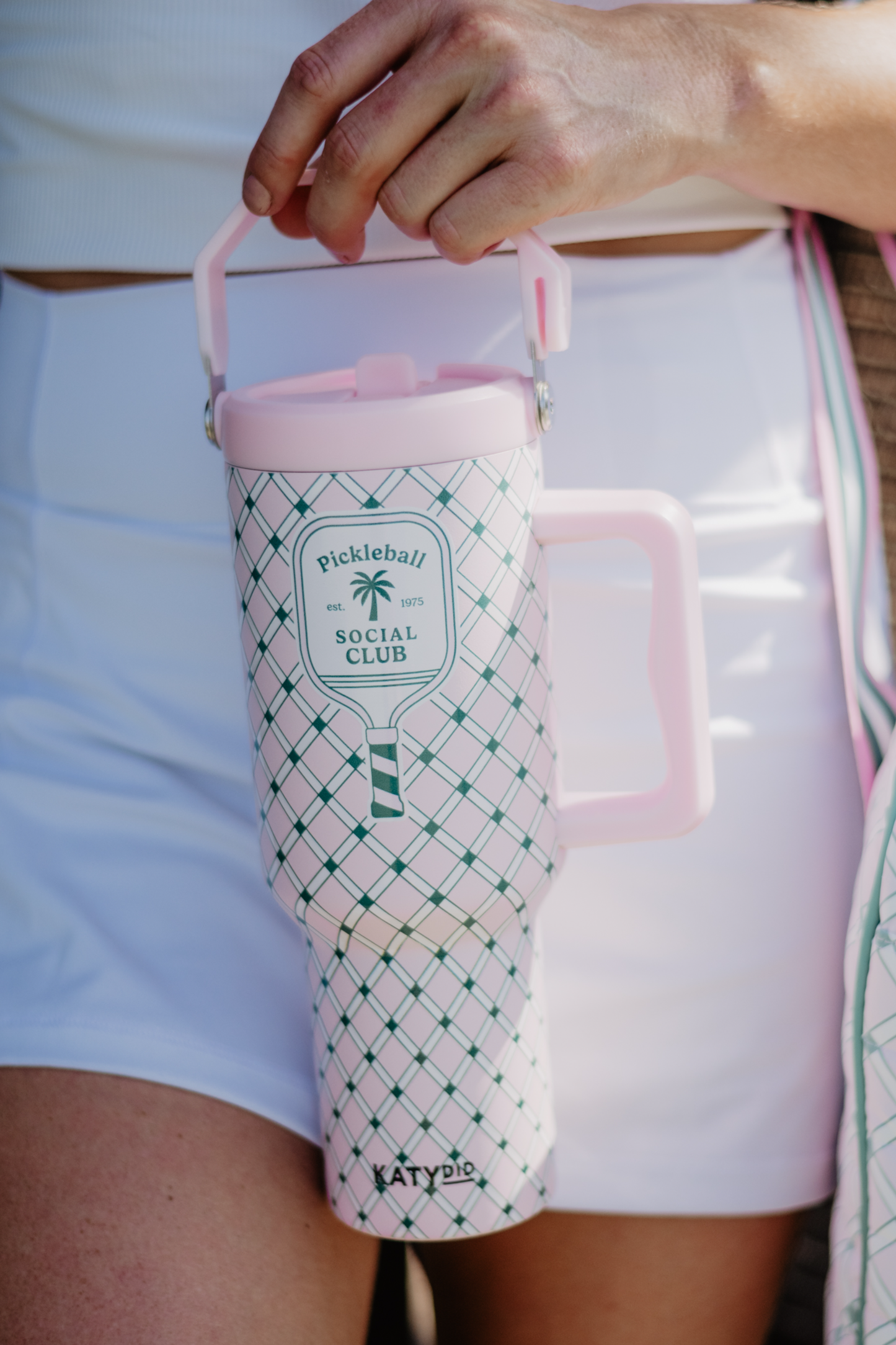 Pickleball Social Club 38 Oz Tumbler with Handle
