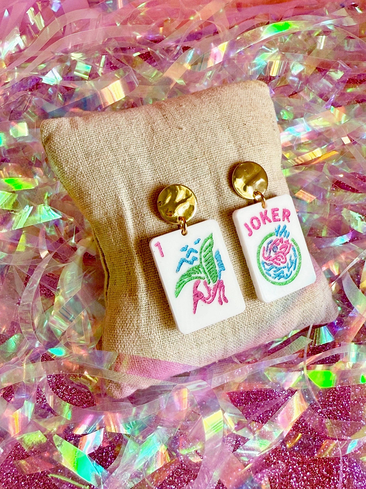 Mahjong Earrings