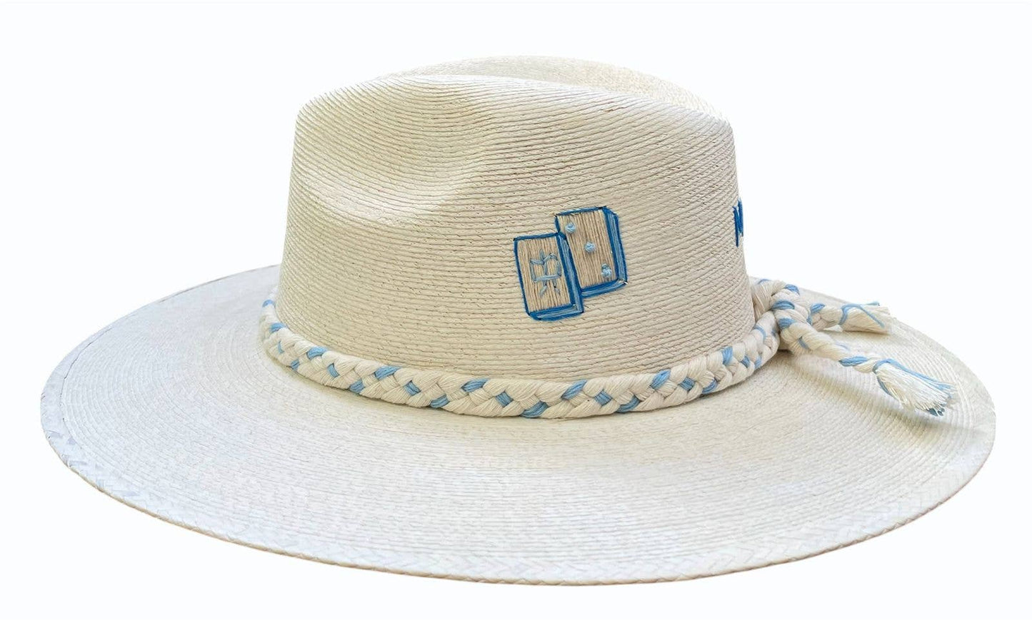 MAHJ BLUE PALM HAT