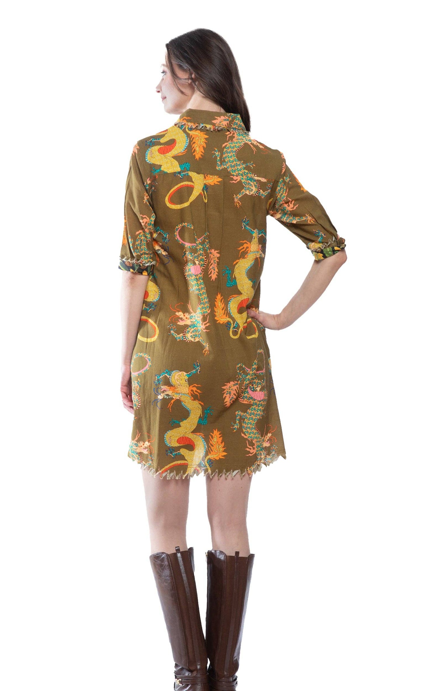 Chatham Olive Dragon Dress
