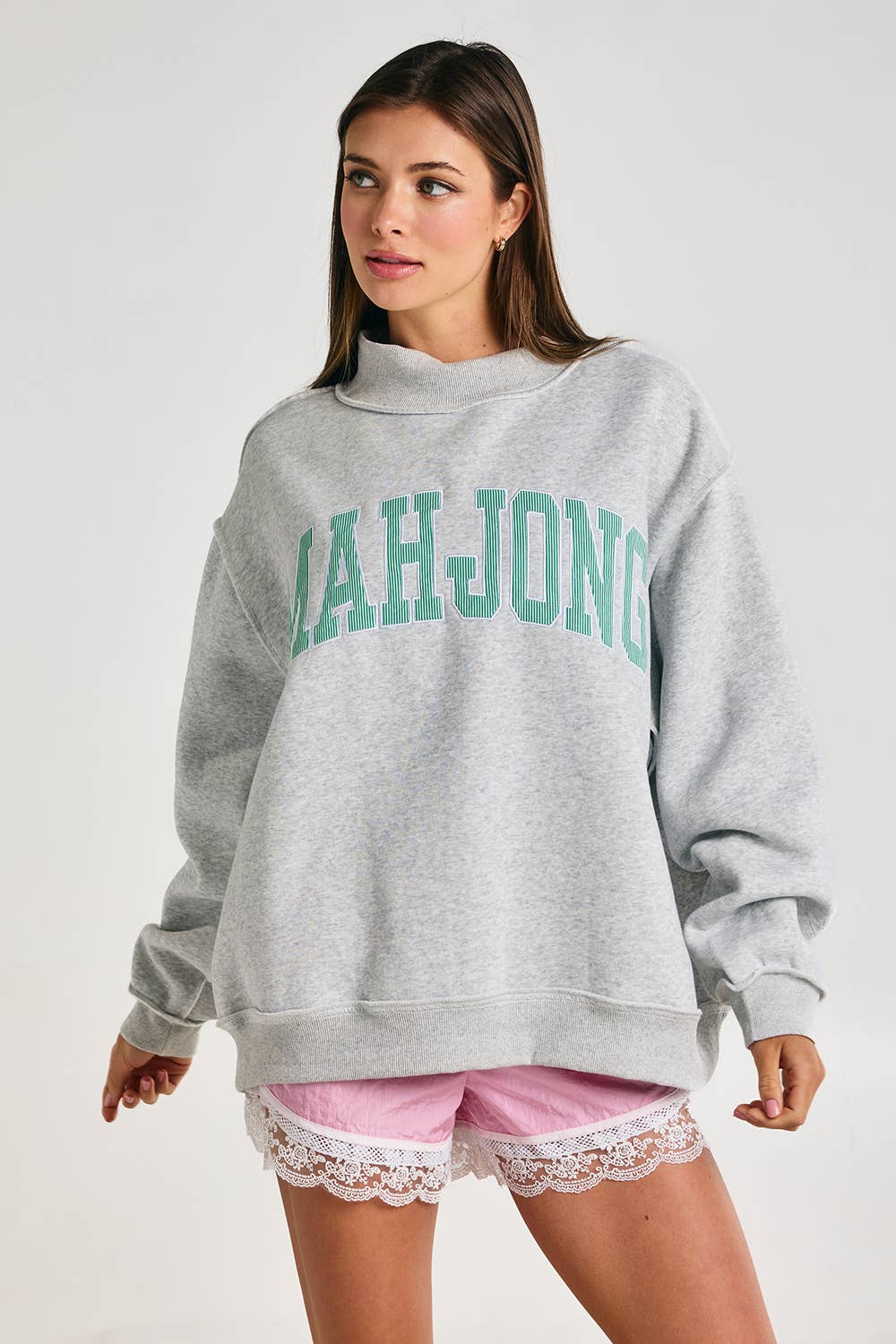Mahjong Embroidery Sweatshirt