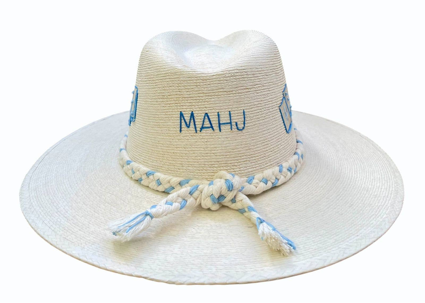 MAHJ BLUE PALM HAT