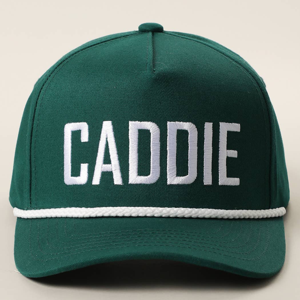 CADDIE Embroidered Two-Tone Rope Trucker Hat