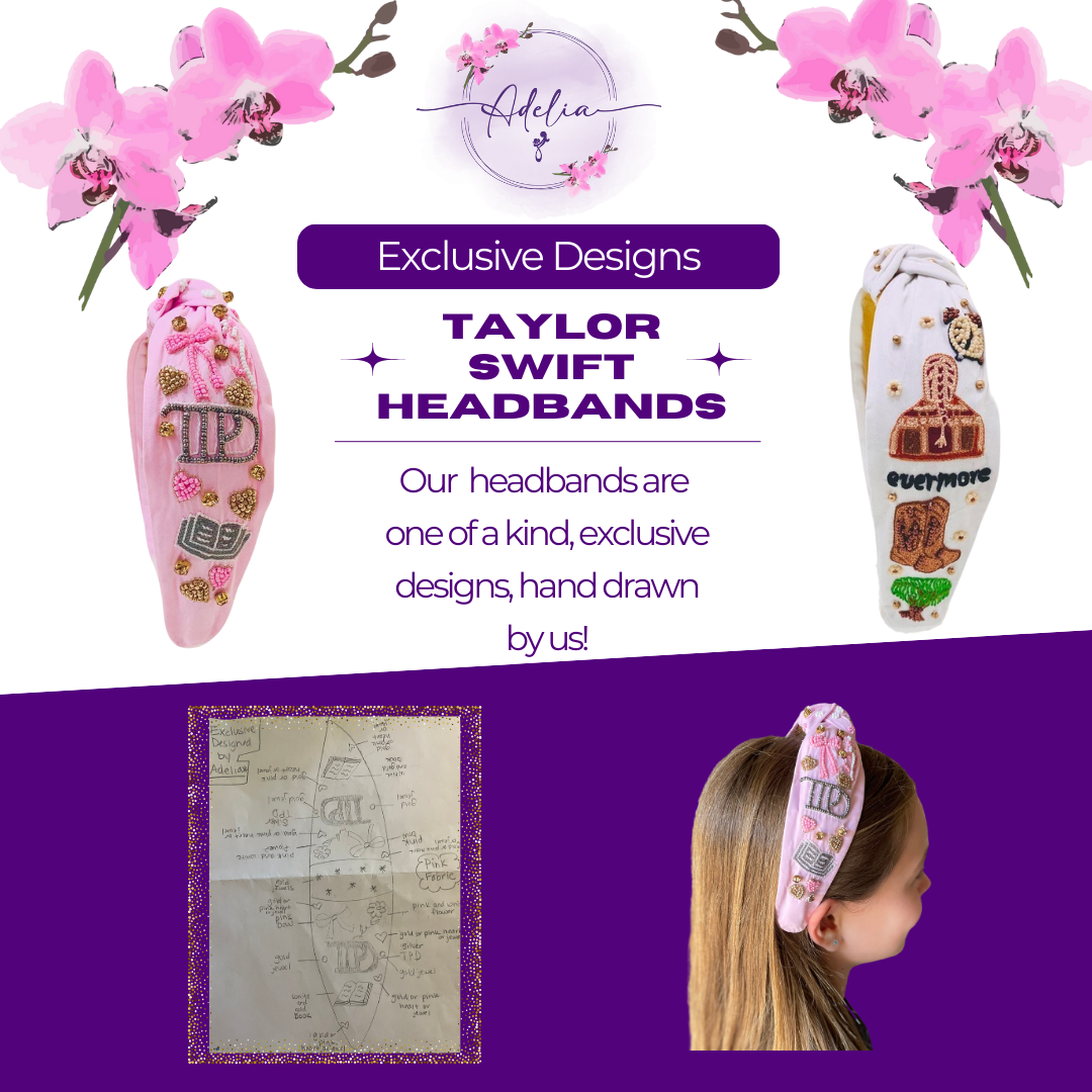 Taylor Swift Beaded and Sequined Headband Exclusive Designs