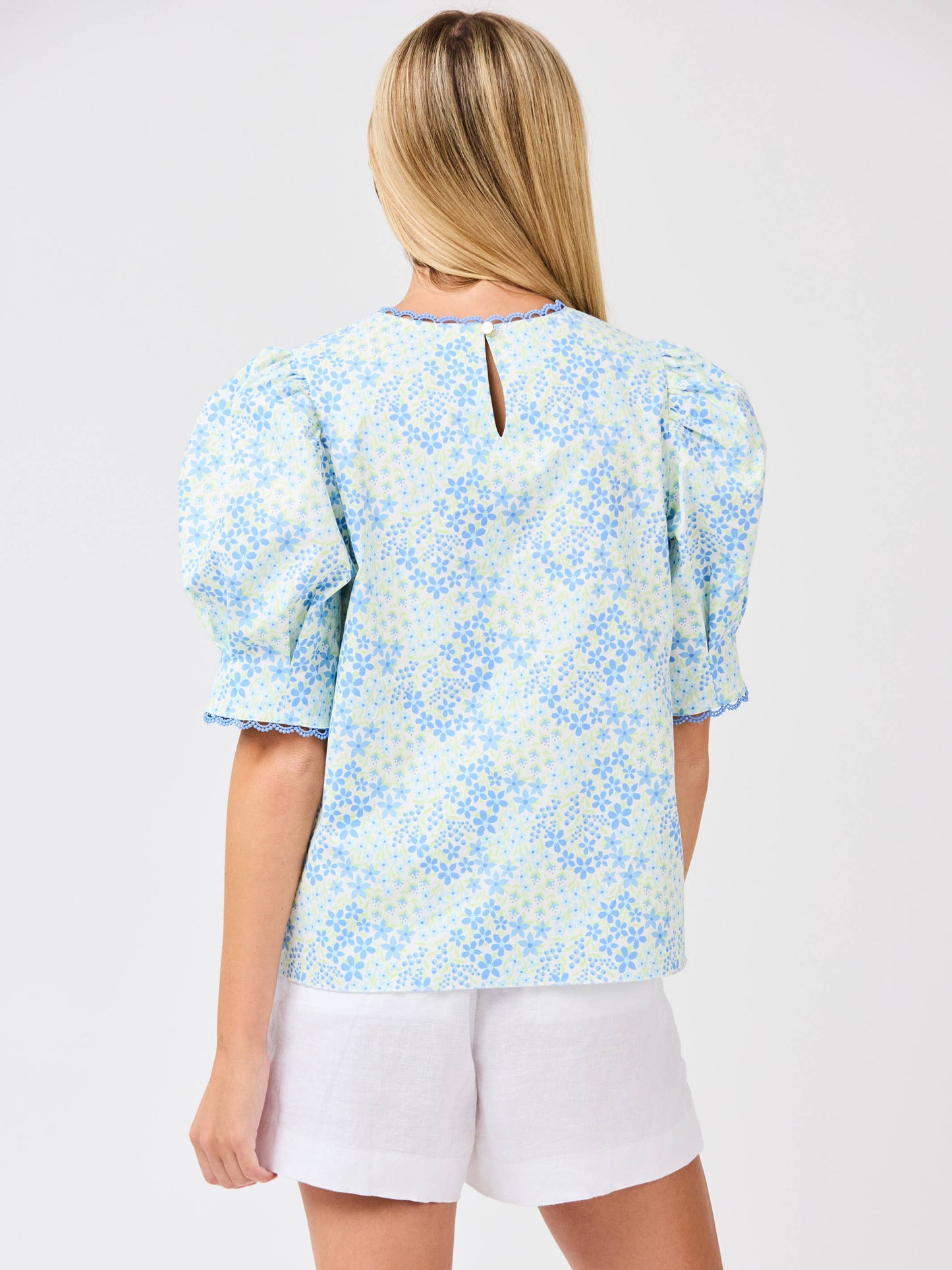 Thea Top | Larkspur Fields Blue