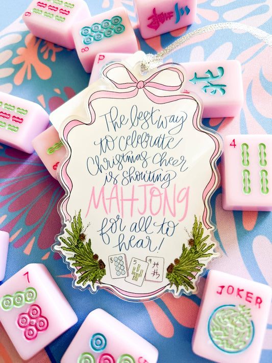 Mahjong Christmas Ornament