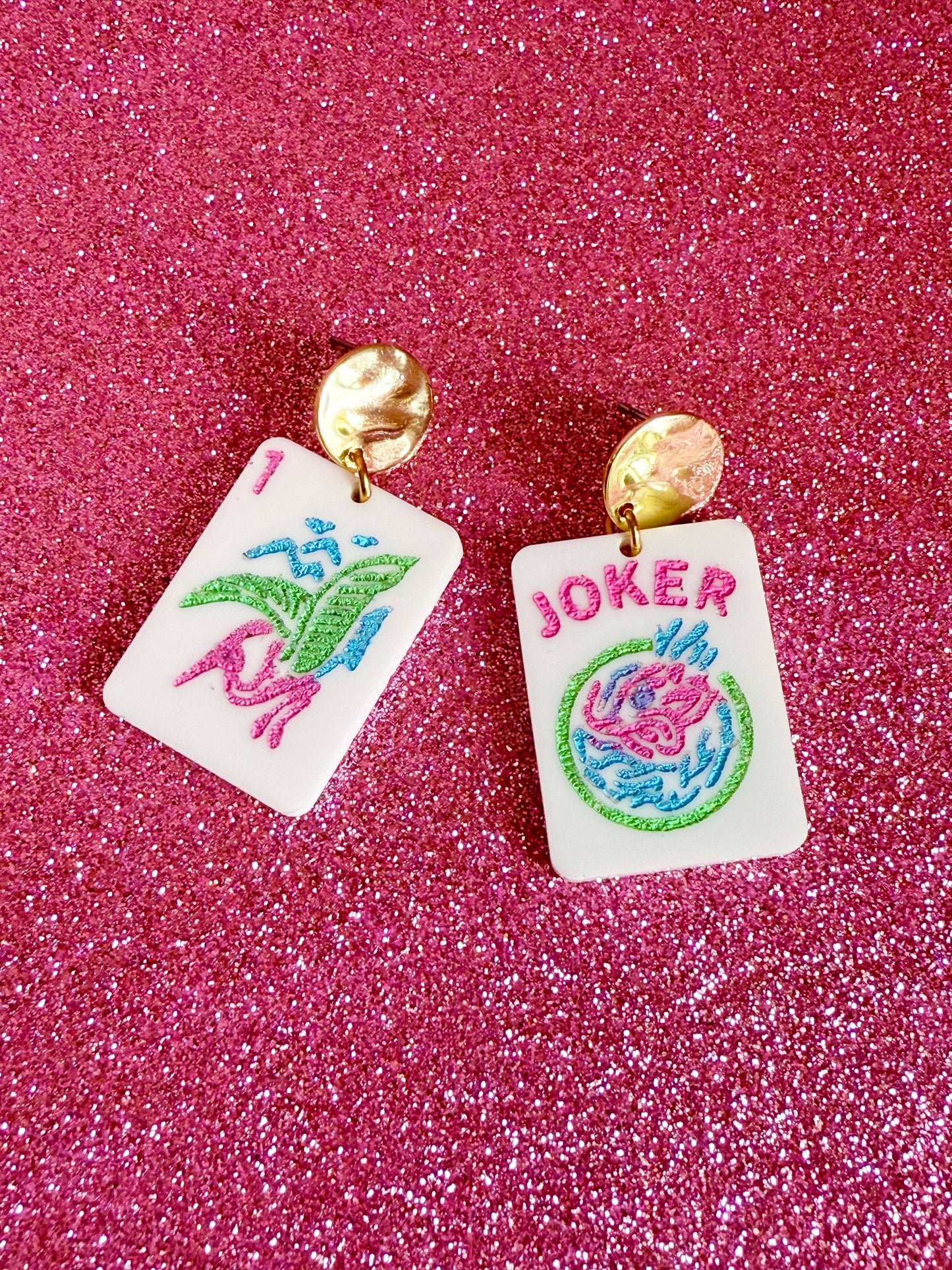 Mahjong Earrings