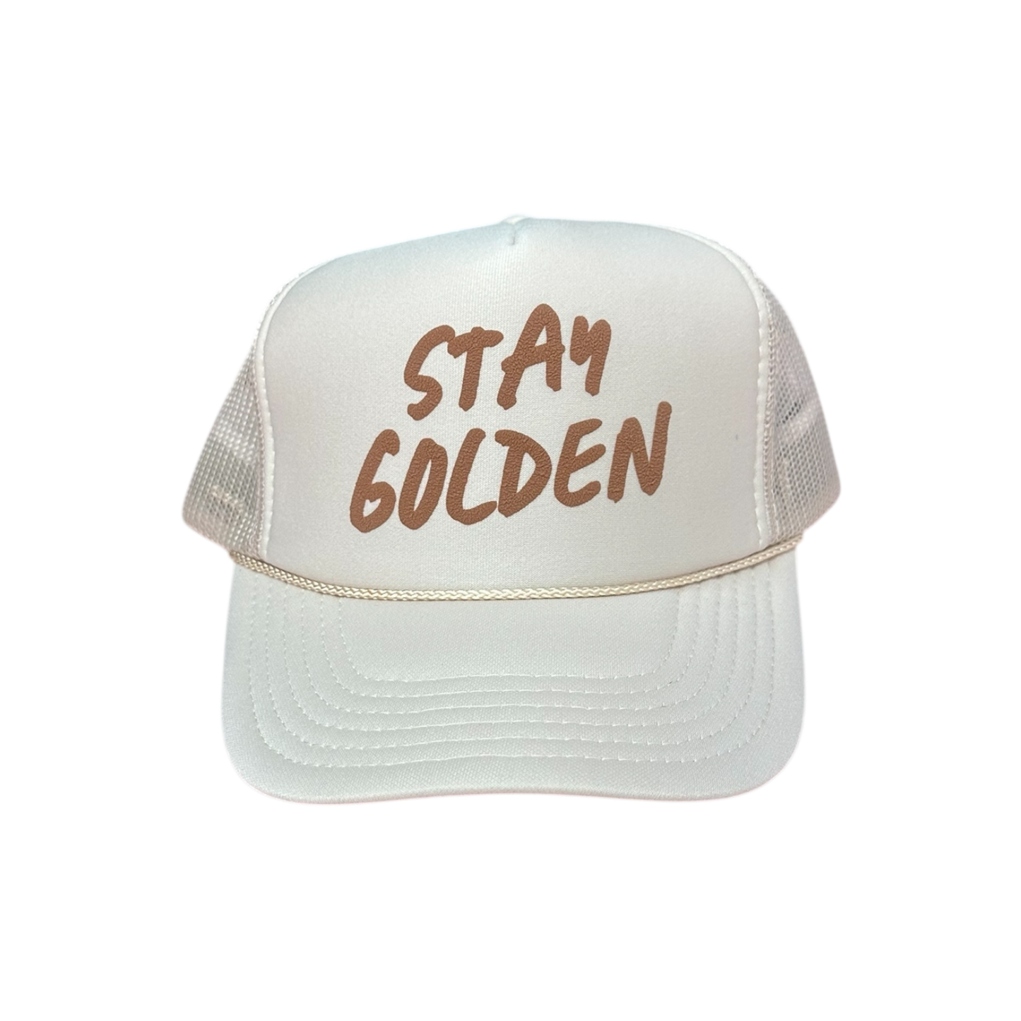 Stay Golden - Tan Trucker Hat
