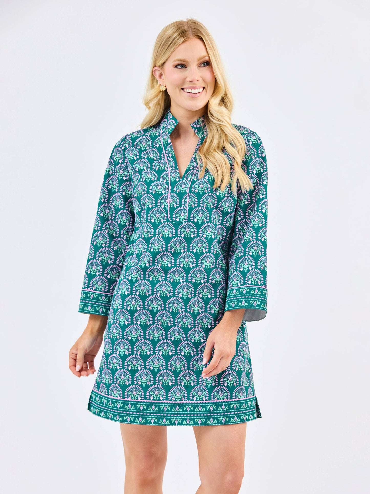 Brenda Dress | Sunshower Flora Ocean