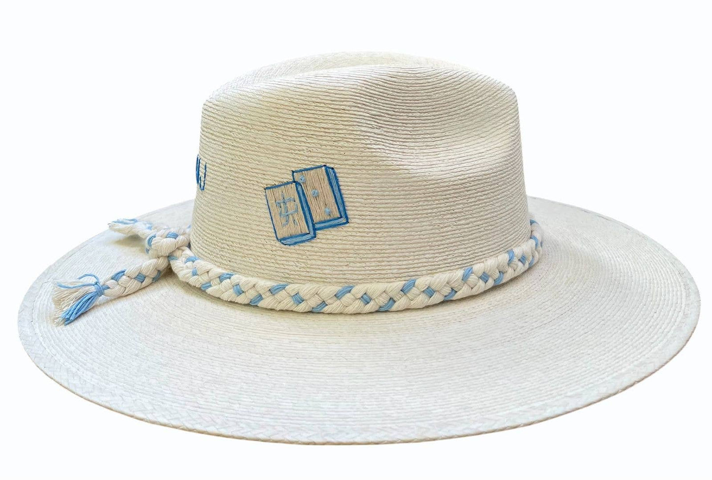 MAHJ BLUE PALM HAT