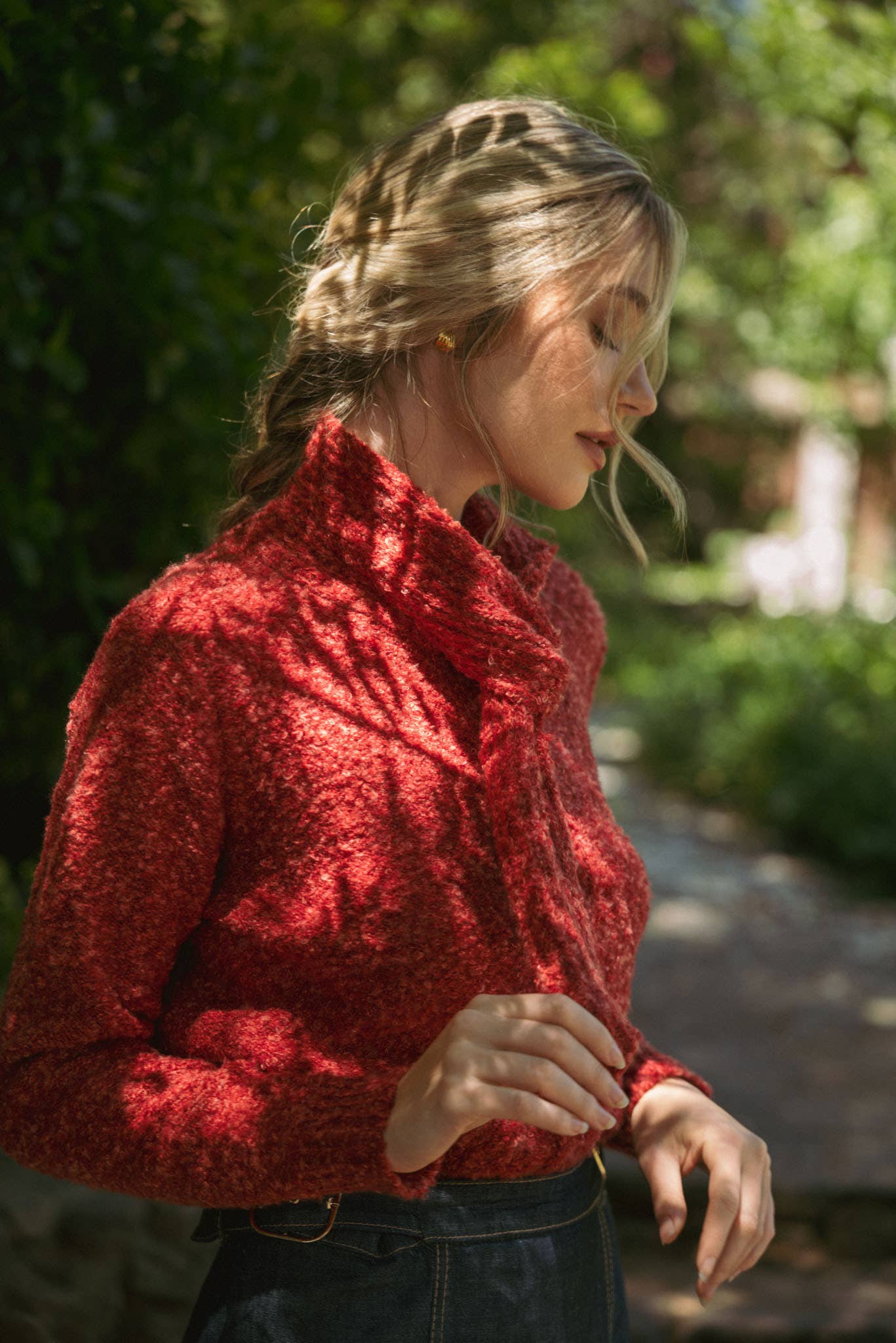 Tie Neck Kristine Sweater Cardigan