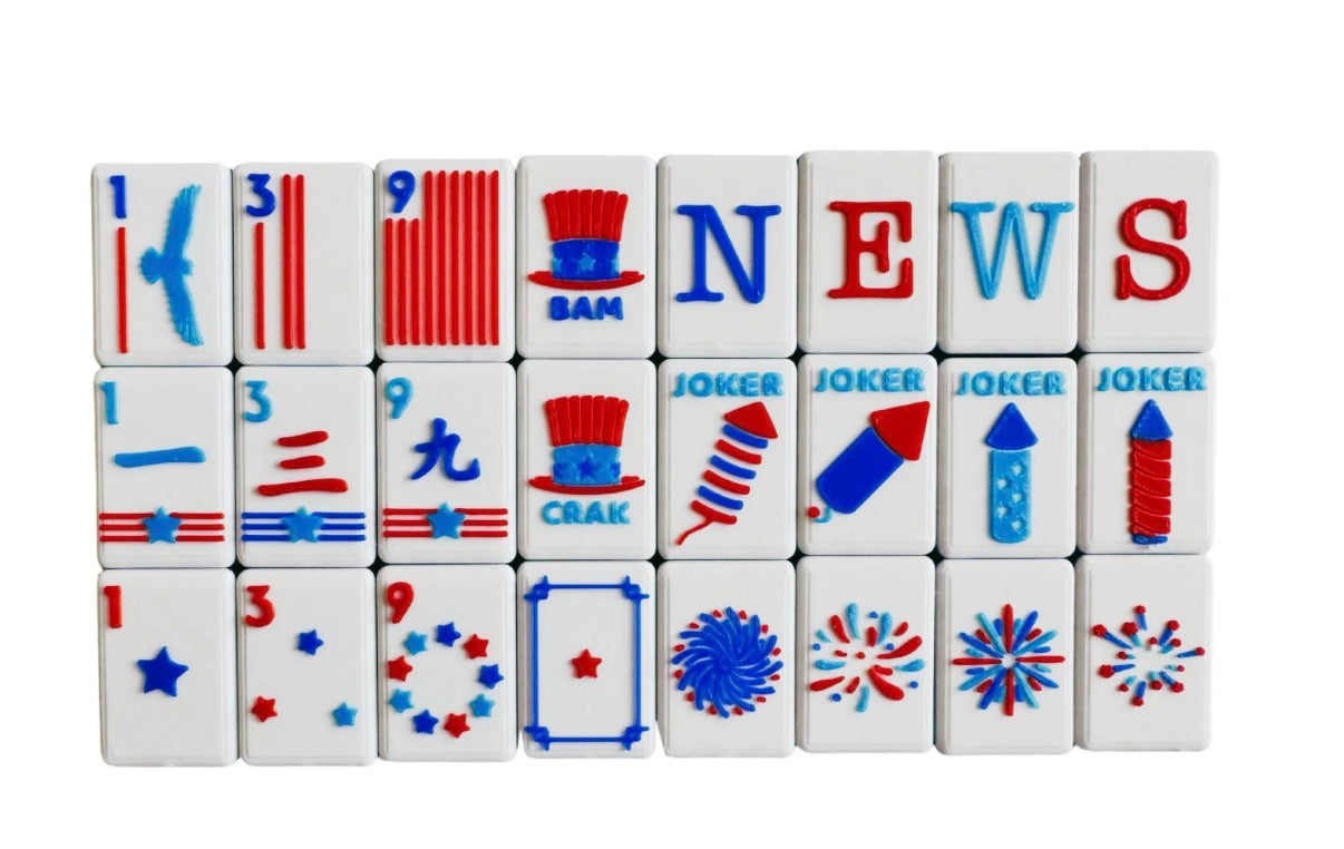 Floating Pool and Travel Mahjong Tiles