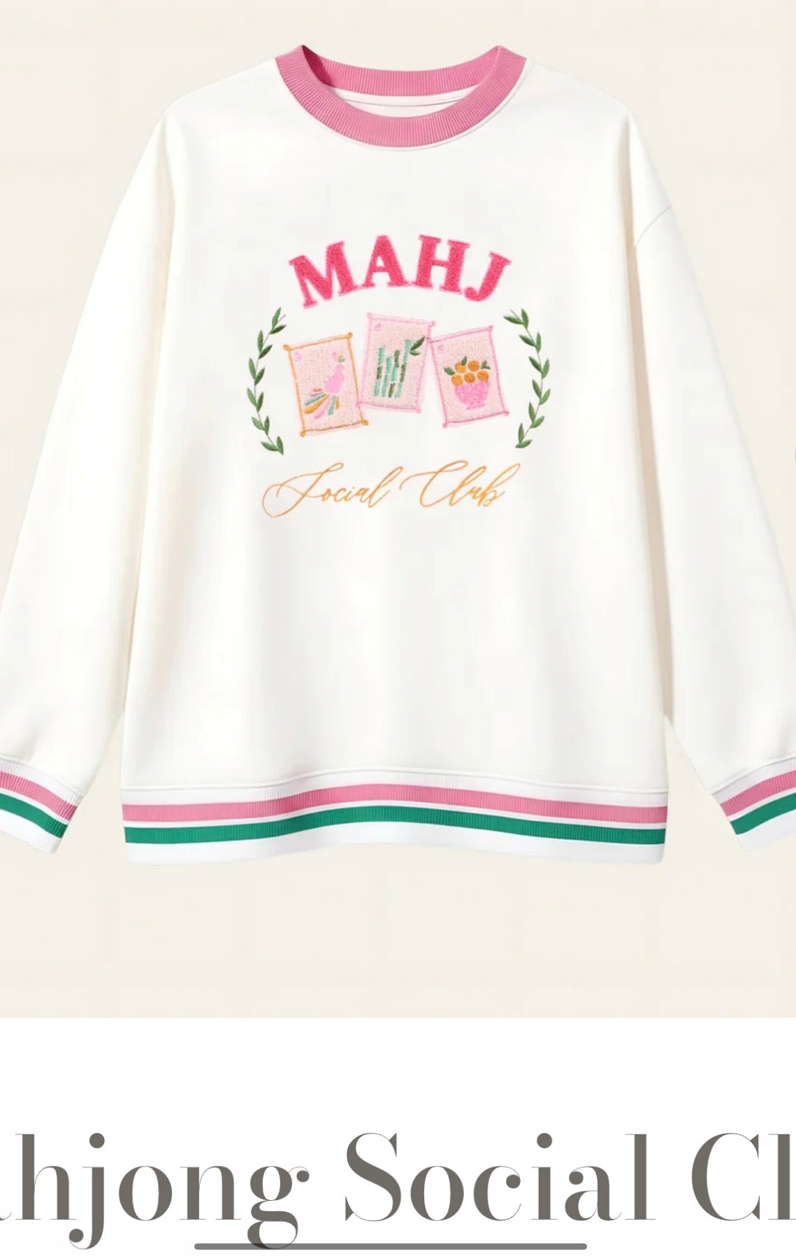 Mahjong Social Club Sweatshirt