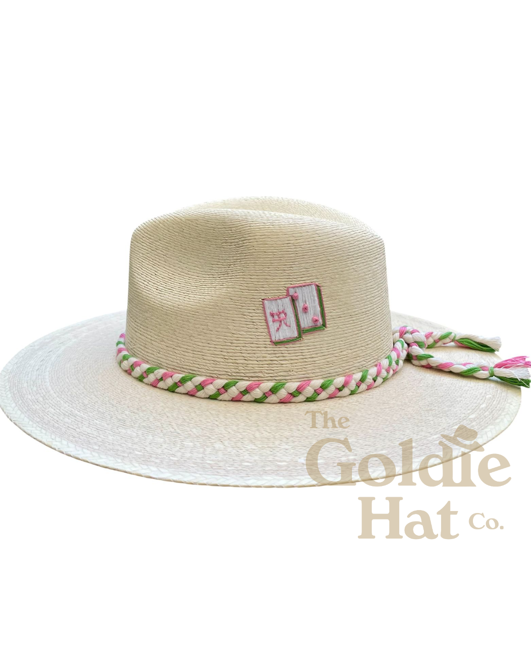 MAHJ PALM HAT PINK