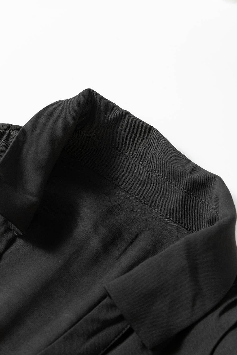 Black Long Sleeve Shirt Dress