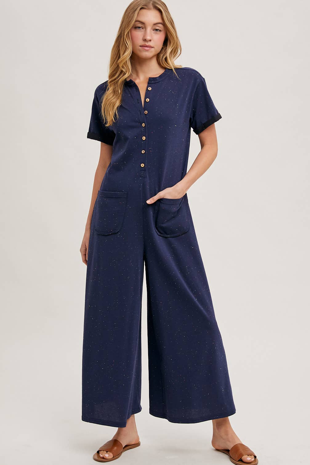 WIDE LEG JUMPSUIT WITH POCKETS