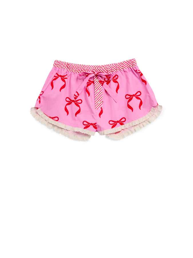 PINK BOW BOXER SHORTS