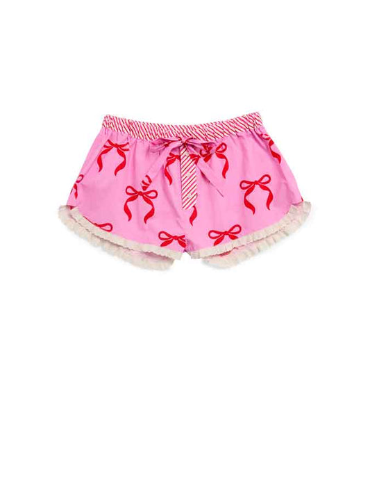 PINK BOW BOXER SHORTS