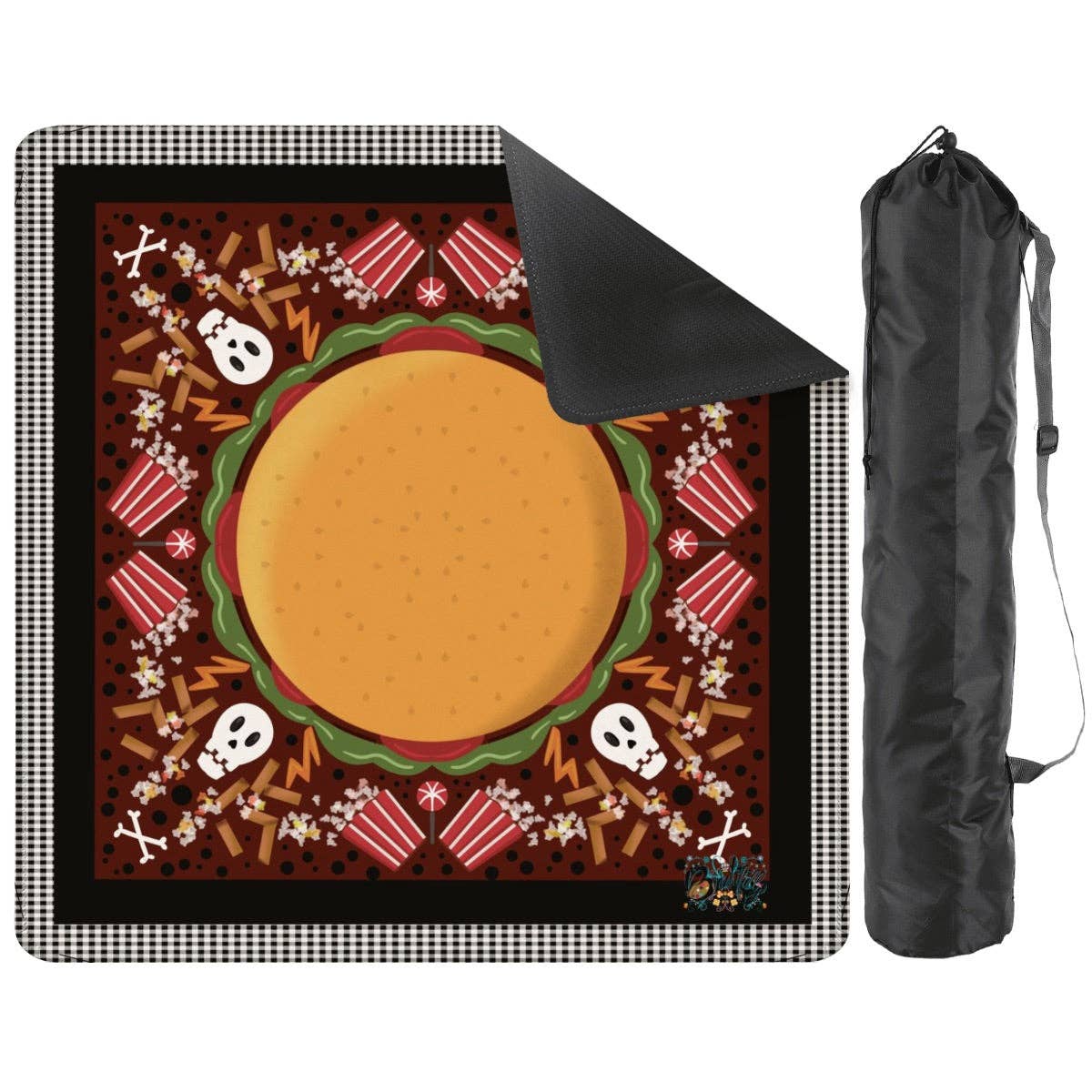 Spooky Fast Food Mahjong Mat 33"x33"