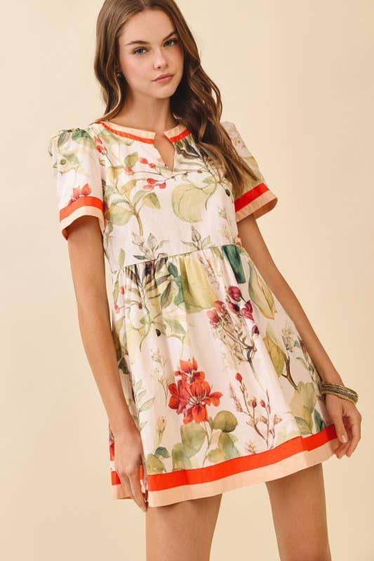 Fall Floral Dress