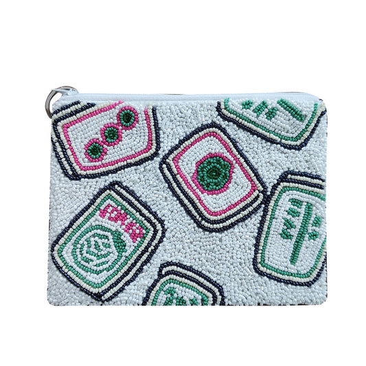Mahjong cards coin purse- Oversized