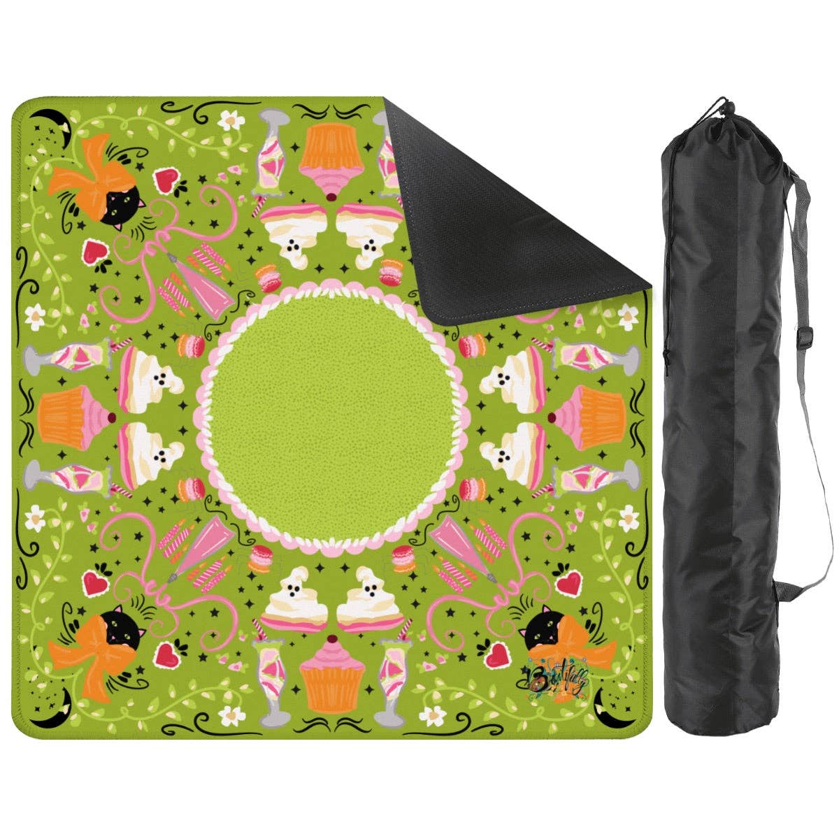 Spooky Dessert Halloween Mahjong Mat 33"x33"