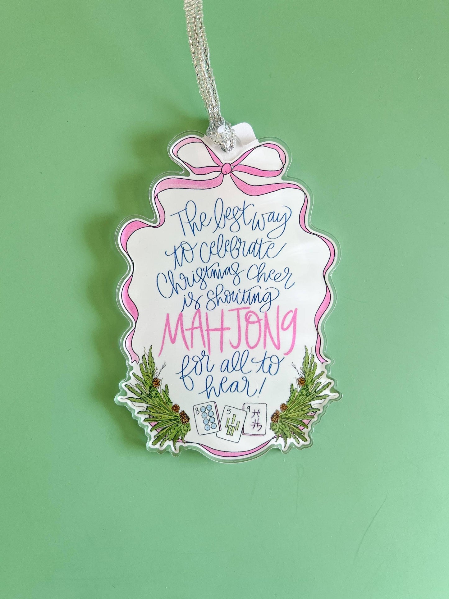 Mahjong Christmas Ornament