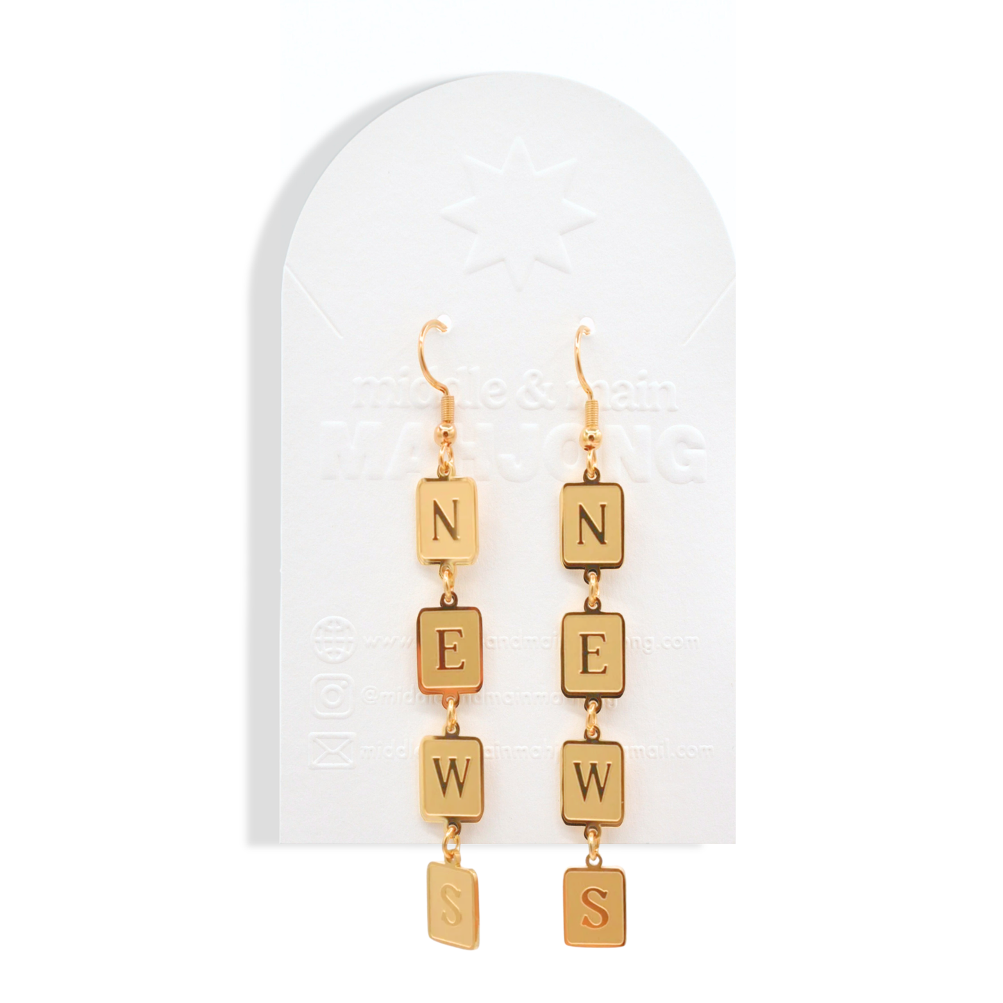 Mahjong Wind Earrings