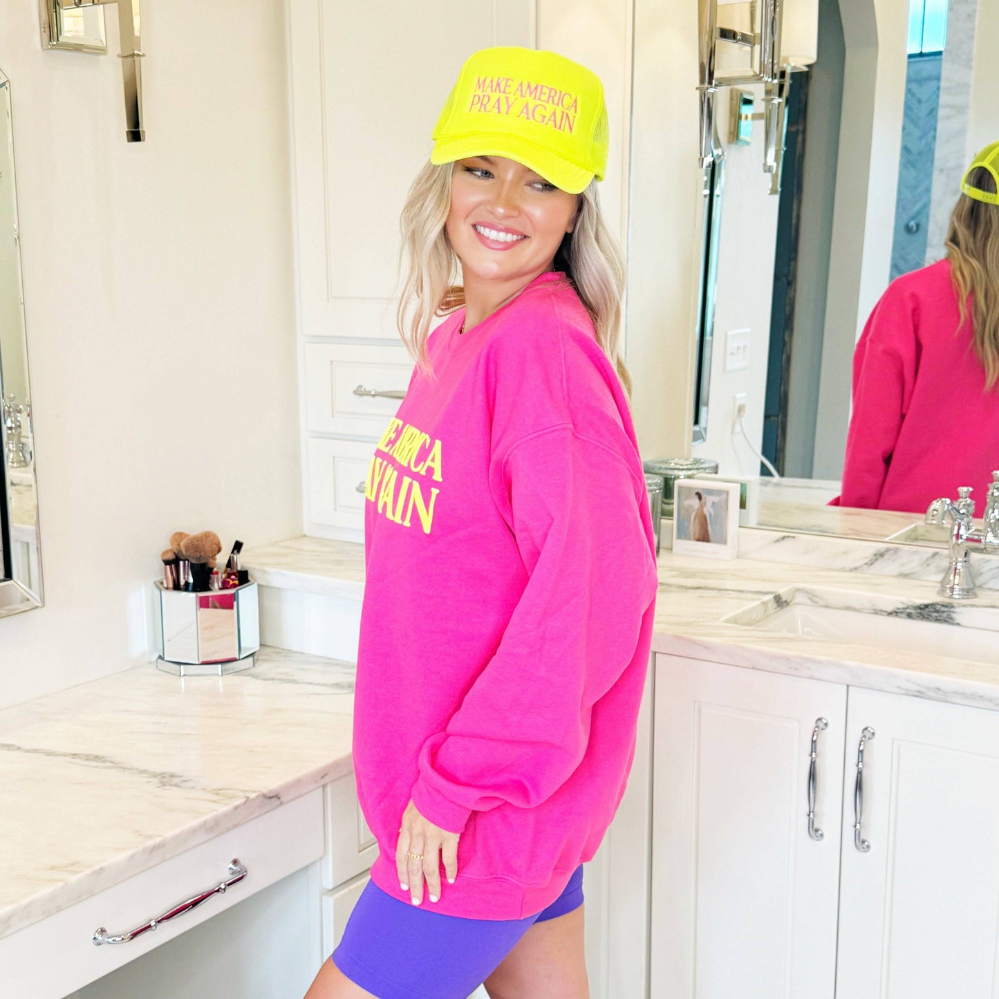 Blue/Orange Make America Pray Again Sweatshirt