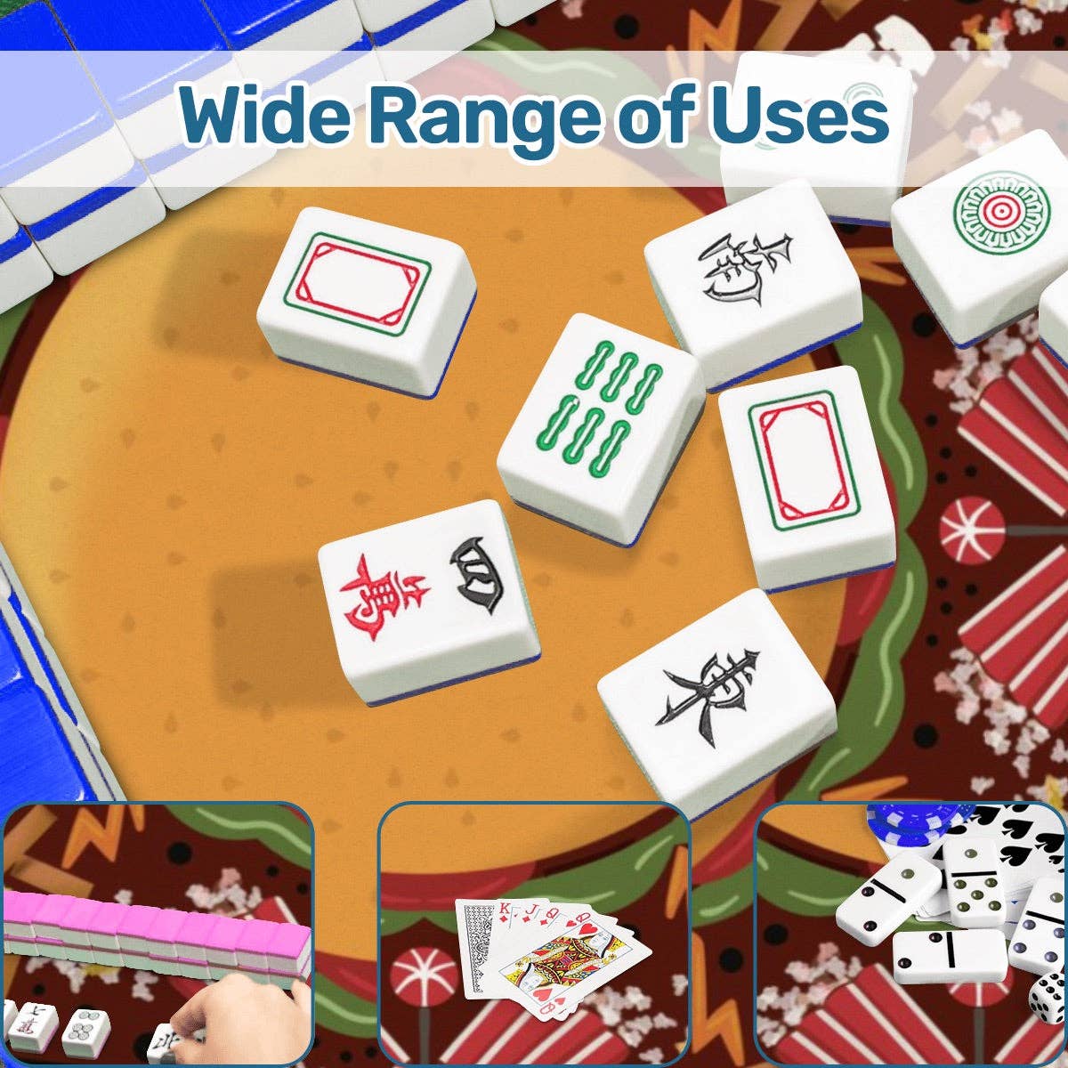 Spooky Fast Food Mahjong Mat 33"x33"