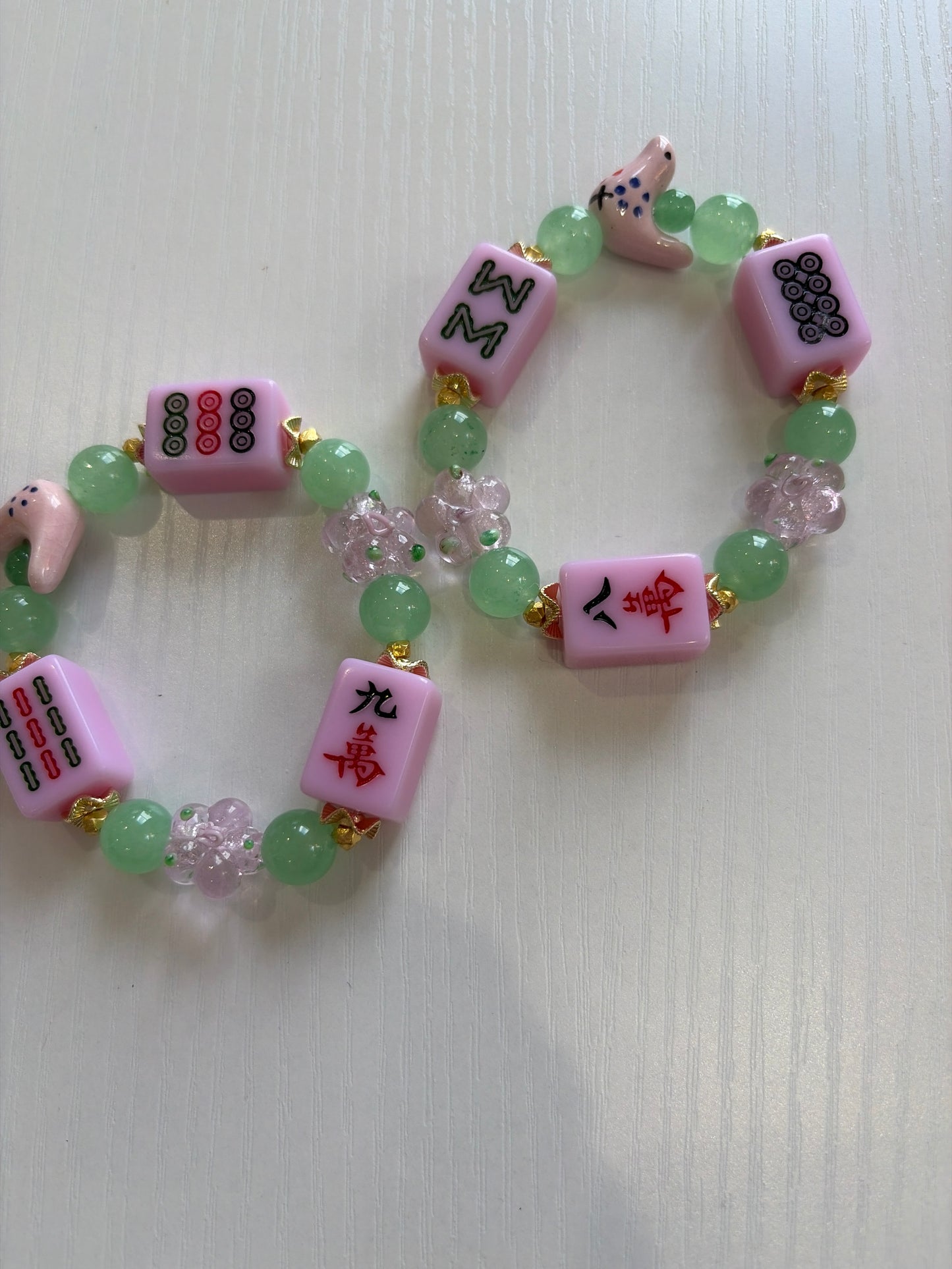 DOT, BAM, CRAK! Mahjong Tile Bracelet